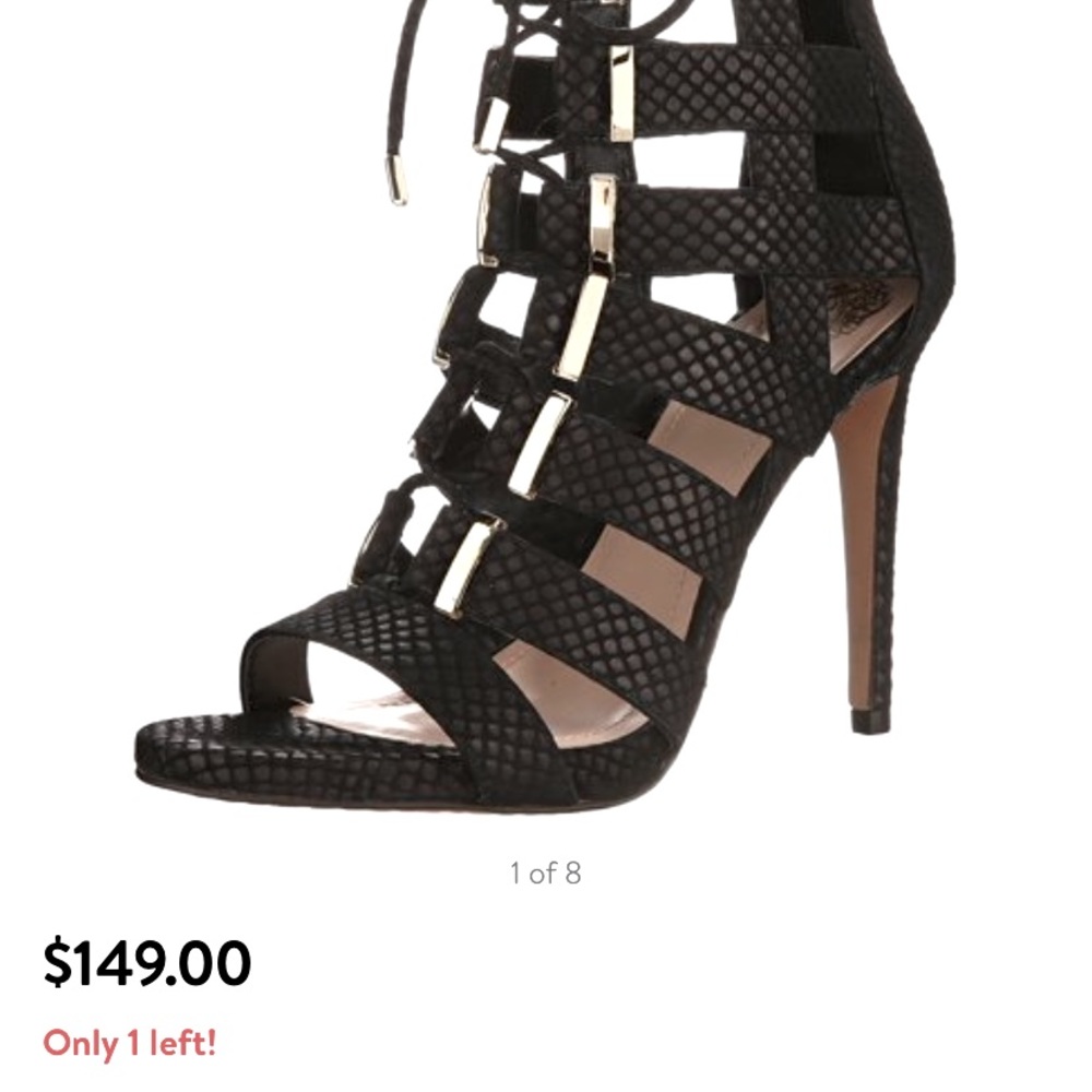 Black and gold lace up stiletto booties